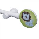 Ver imagem 1 de Kit Varão Simples de Cortina 19mm 200cm Kids Leão Belchior