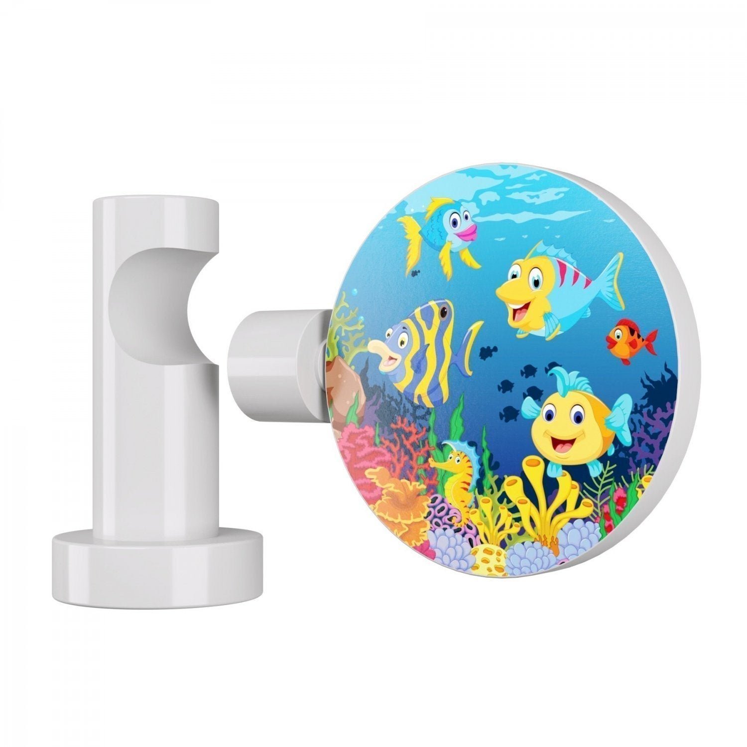 Kit Varão Simples de Cortina 28mm 200cm Kids Fundo do Mar Belchior - 2