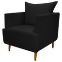 Ver imagem 3 de Poltrona Decorativa para Sala Recepção Escritório Consultório Reforçada Eliza Tecido Suede