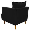 Ver imagem 5 de Poltrona Decorativa para Sala Recepção Escritório Consultório Reforçada Eliza Tecido Suede