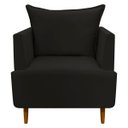 Ver imagem 1 de Poltrona Decorativa para Sala Recepção Escritório Consultório Reforçada Eliza Tecido Suede