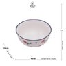 TRAVESSA DE CERAMICA VINTAGE FLORES Wolff BOWL - 4