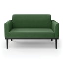 Ver imagem 6 de Poltrona Namoradeira Decorativa Isabella Pés Fixo em Madeira Preto Suede Verde G19 - Gran Belo
