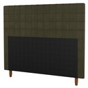 Ver imagem 1 de Cabeceira Cama Box Casal King Size Parisis 195cm Suede Marrom - Abmaza
