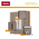 Ver imagem 4 de Guarda Roupa Casal 6 Portas com 2 Espelhos 2 Gavetas Flora D215 Cinamomo Avelã - Henn