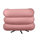 Ver imagem 5 de Poltrona Decorativa Micheli Base Giratória e Balanço Veludo Cor Rosa