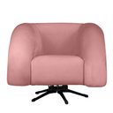 Ver imagem 6 de Poltrona Decorativa Micheli Base Giratória e Balanço Veludo Cor Rosa