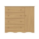 Ver imagem 7 de Cômoda Infantil 95cm 1 Porta e 4 Gavetas Realeza Multimóveis Mp4454 Madeirado