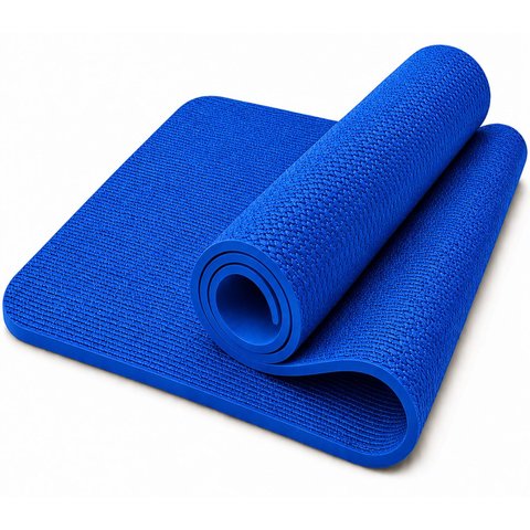 Tapete de Yoga Profissional Antiderrapante para Treinos Azul