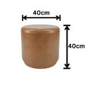 Ver imagem 3 de Puff Redondo Decorativo Premium Madeira Maciça Resistente Sala Luxo Talento Móveis