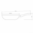 Ver imagem 4 de Frigideira Funda Tramontina Paris 24cm 2,2l com Antiaderente Starflon Max Chumbo Tramontina