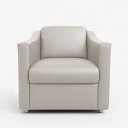 Ver imagem 3 de Kit 02 Poltronas Milla Decorativa no Courino 04 Cores - Bege