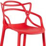 Kit 2 Banquetas Altas Masters Allegra Vermelho Vermelho - 5