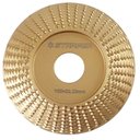 Ver imagem 1 de Disco de Aço Curvo 100mm Starfer P/ Desbaste de Madeira e Plástico Furo 22.2mm P/ Esmerilhadeira 13.