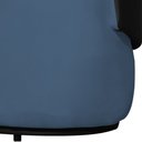 Ver imagem 5 de Kit 1 Namoradeira e 2 Poltronas Orgânica Beatriz Suede Composê Corino Preto - Estopar Suede Azul Roy