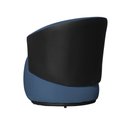 Ver imagem 7 de Kit 1 Namoradeira e 2 Poltronas Orgânica Beatriz Suede Composê Corino Preto - Estopar Suede Azul Roy