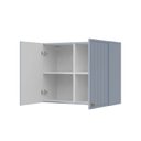 Ver imagem 4 de Armário Aéreo Planejado 2 Portas 80cm Marselha CabeCasa MadeiraOriginals Azul/Sereno