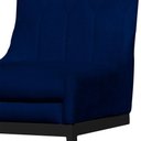 Ver imagem 3 de Cadeira Valentina Sala de Jantar Veludo Azul Marinho Base Preta - Belliv Decor