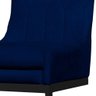 Cadeira Valentina Sala de Jantar Veludo Azul Marinho Base Preta - Belliv Decor - 3