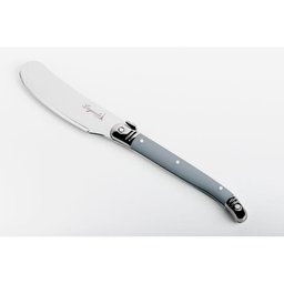 Conjunto de 4 Facas para Manteiga Laguiole La Tour Luxo com Bandeja de Madeira- Cinza - 2