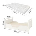 Ver imagem 5 de Cama Infantil Montessoriana Baixa com Colchão Estrutura MDF Branco Ortobom