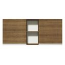Ver imagem 7 de Armário de Cozinha Aéreo 150 cm 2 Portas e 2 Nichos Rustic Glamy Madesa