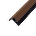 Ver imagem 1 de Acabamento Lateral para Painel Ripado Wpc Teca 290cm X 5cm X 4,6cm Rm Decor