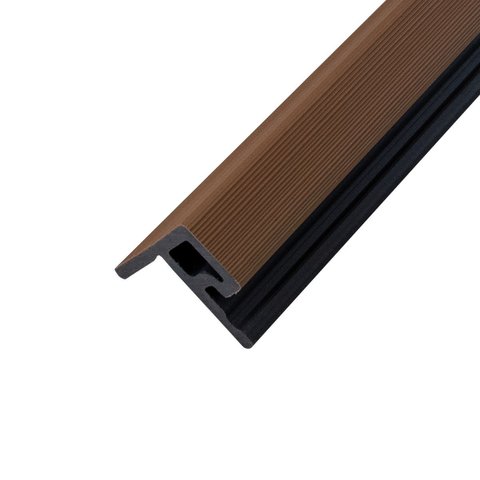 Acabamento Lateral para Painel Ripado Wpc Teca 290cm X 5cm X 4,6cm Rm Decor