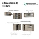Ver imagem 4 de Armário de Cozinha Completa de Canto Suspensa 325 cm Crema Nice Madesa 01