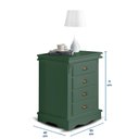 Ver imagem 4 de Mesa de Cabeceira 4 Gavetas Manchester 2044 Linz Móveis - Verde Musgo