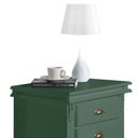 Ver imagem 2 de Mesa de Cabeceira 4 Gavetas Manchester 2044 Linz Móveis - Verde Musgo