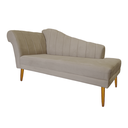 Ver imagem 3 de Recamier Divã Pés Palito para Sala Cecilia 1.60cm Suede Cappuccino - Incasa Decor