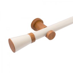 Kit Varão Simples de Cortina 28mm 400cm com Emenda Jade Prime Belchior - 1