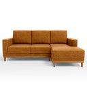 Ver imagem 6 de Sofá 3 Lugares 200cm Living com Chaise Direito Kayrós D05 Sintético Whisky - Mpozenato