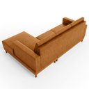 Ver mais imagens de Sofá 3 Lugares 200cm Living com Chaise Direito Kayrós D05 Sintético Whisky - Mpozenato