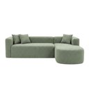 Ver imagem 4 de Sofá Orgânico Módulo Curvo Siena 2,6MTS Boucle Verde - Montanari'S Decor