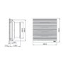 Conjunto de ventilação Insuflando Zapt 325ZX com filtro 230V 50/60hz RAL7032 - Unikey 6.3F1.205 - 12