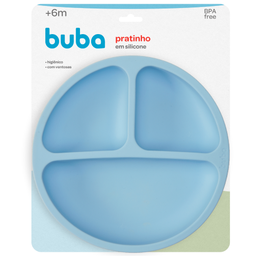 Pratinho em Silicone com Ventosas Azul Buba - 7