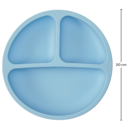 Pratinho em Silicone com Ventosas Azul Buba - 6