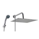 Ver imagem 1 de Ducha Chuveiro Inox 30 Cm C/ Chuveirinho de Mão Abs C/ Trava
