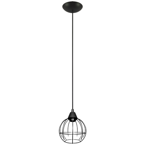 Pendente Aramado Spider Preto Pequeno Sala Quarto Cozinha