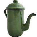 Ver imagem 4 de Bule De Café E Chá Em Aço Esmaltado 1,25 Litros Tradicional Verde Botânico