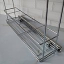 Ver imagem 5 de Porta Tempero Aramado Deslizante para Armário Cozinha 44,5x12x37,5cm Aço Cromado