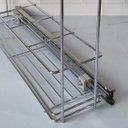 Ver imagem 4 de Porta Tempero Aramado Deslizante para Armário Cozinha 44,5x12x37,5cm Aço Cromado