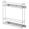 Porta Tempero Aramado Deslizante para Armário Cozinha 44,5x12x37,5cm Aço Cromado - 1