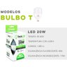 Lâmpada Led Globe 20W Bivolt Branca Fria 6500K E-27 Techluz - 2