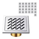 Ver imagem 1 de Ralo Inox 10x10 Anti Odor Kit 25 Uni Anti Inseto Quintal Casa Resistente Varanda Jardim Banheiro Lav