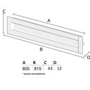 Ver mais imagens de Puxador Celleno IL 255 - Dourado Matte - 800MM