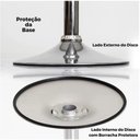Ver mais imagens de Kit 02 Banquetas Cozinha Americana Gomos Giratória Alta Preta