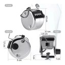 Ver imagem 6 de Contador Manual Numérico 4 Dígitos Passos Pessoas Produtos